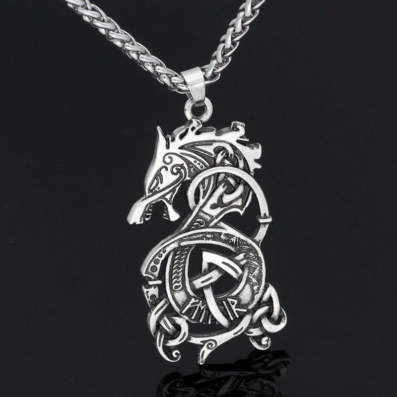 Viking Dragon Pendant Necklace - Idealic life