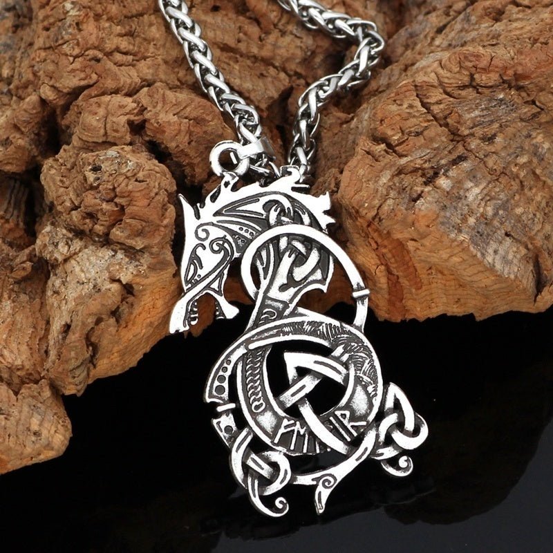 Viking Dragon Pendant Necklace - Idealic life