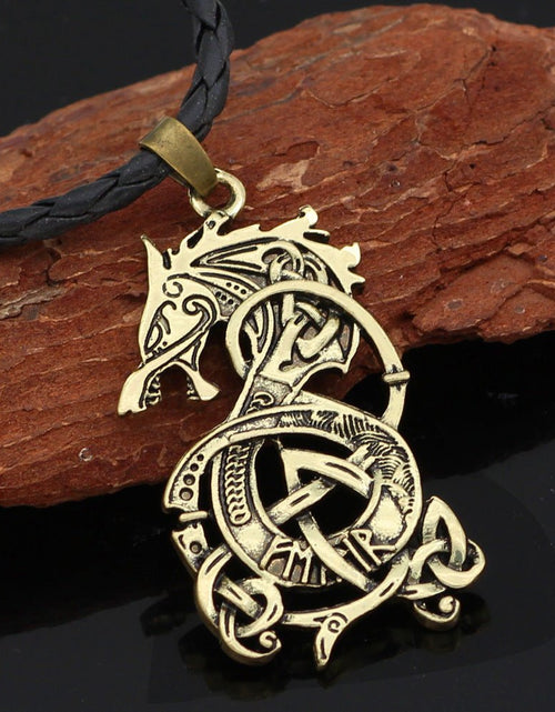 Load image into Gallery viewer, Viking Dragon Pendant Necklace - Idealic life
