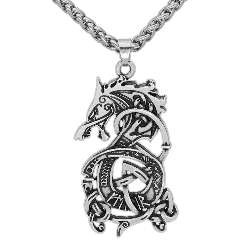 Viking Dragon Pendant Necklace - Idealic life