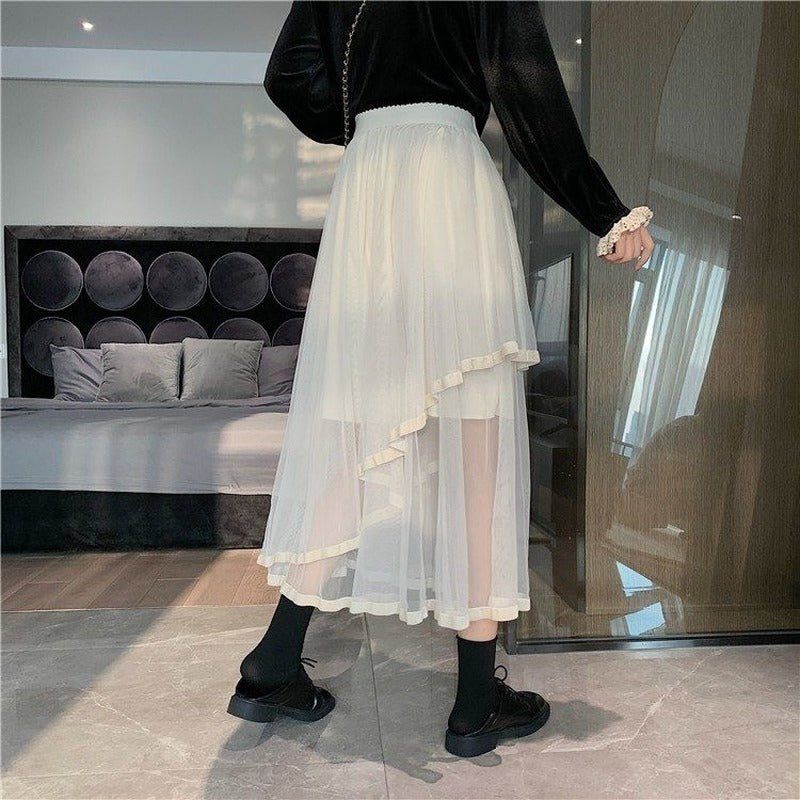 Women Solid Korean Style Women Skirt - Idealic life