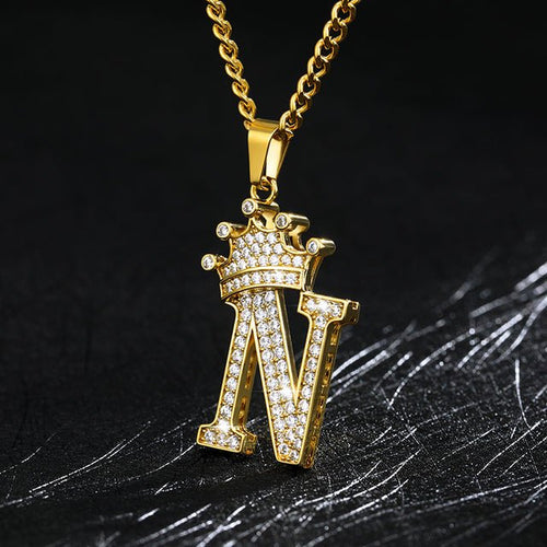 Load image into Gallery viewer, Zircon Alphabet Necklace - Idealic life
