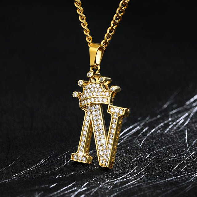 Zircon Alphabet Necklace - Idealic life