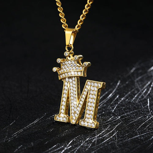 Load image into Gallery viewer, Zircon Alphabet Necklace - Idealic life
