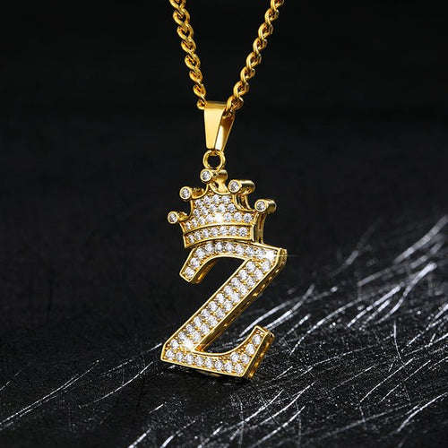 Load image into Gallery viewer, Zircon Alphabet Necklace - Idealic life
