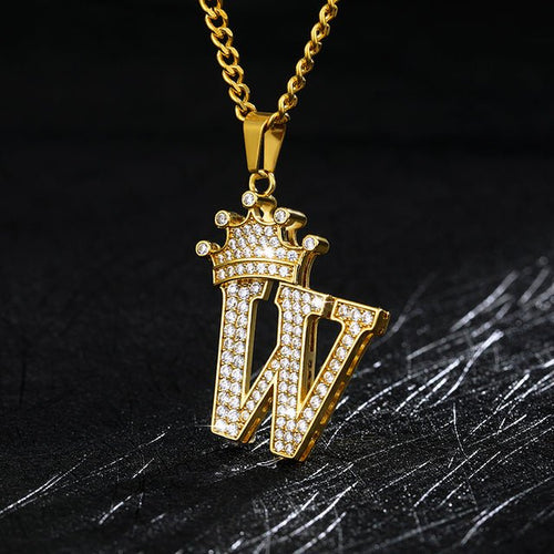 Load image into Gallery viewer, Zircon Alphabet Necklace - Idealic life
