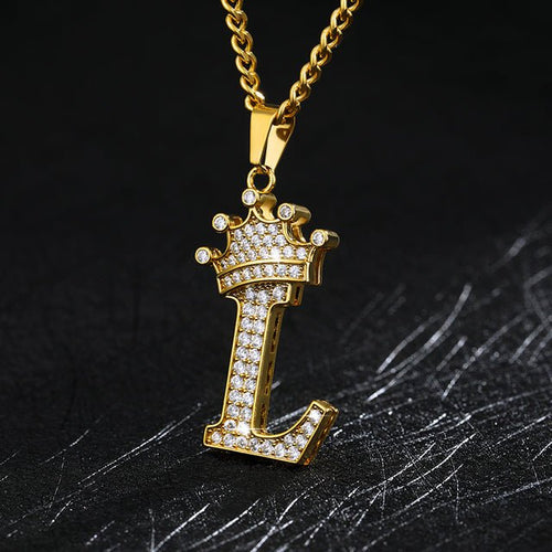 Load image into Gallery viewer, Zircon Alphabet Necklace - Idealic life
