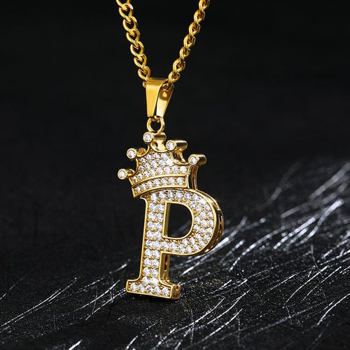 Load image into Gallery viewer, Zircon Alphabet Necklace - Idealic life
