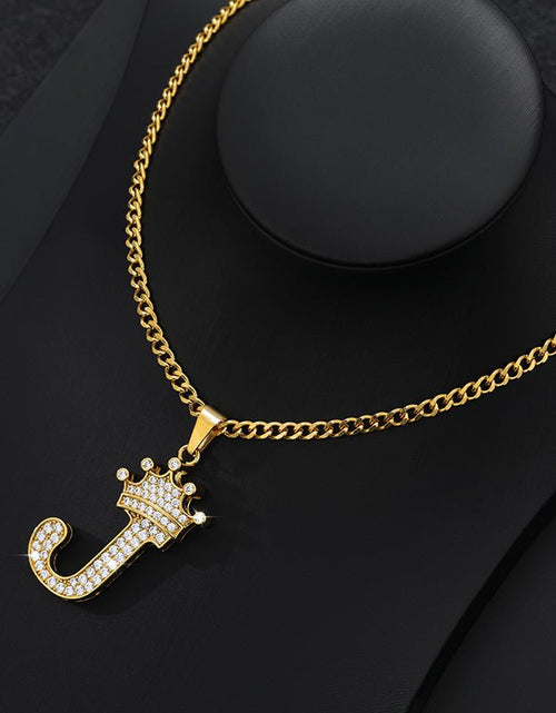 Load image into Gallery viewer, Zircon Alphabet Necklace - Idealic life
