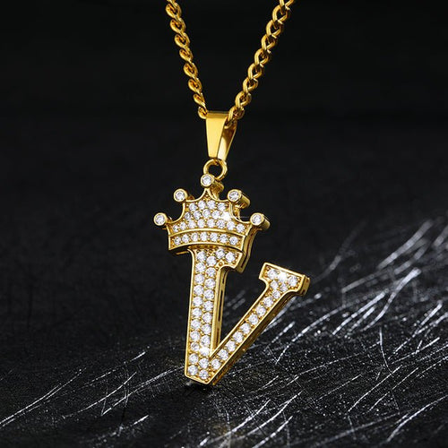 Load image into Gallery viewer, Zircon Alphabet Necklace - Idealic life
