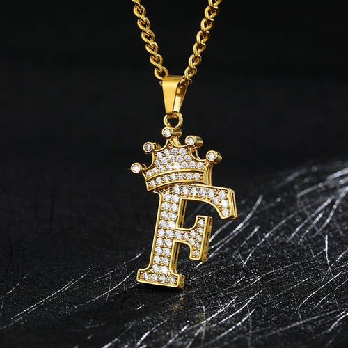 Load image into Gallery viewer, Zircon Alphabet Necklace - Idealic life
