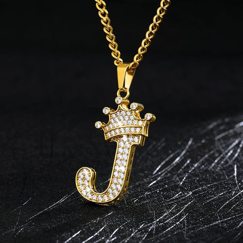 Load image into Gallery viewer, Zircon Alphabet Necklace - Idealic life
