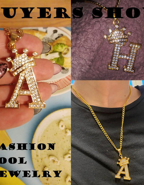 Load image into Gallery viewer, Zircon Alphabet Necklace - Idealic life
