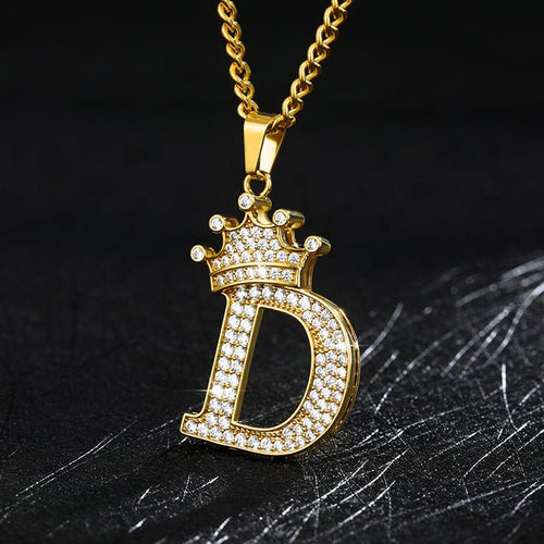 Load image into Gallery viewer, Zircon Alphabet Necklace - Idealic life
