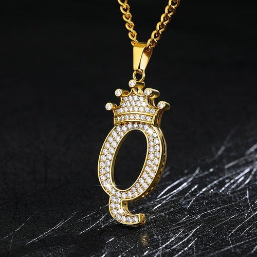 Load image into Gallery viewer, Zircon Alphabet Necklace - Idealic life
