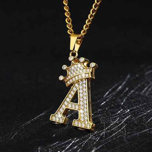 Load image into Gallery viewer, Zircon Alphabet Necklace - Idealic life
