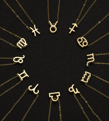 Zodiac Sign Pendant Necklace - Idealic life