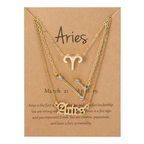 Load image into Gallery viewer, Zodiac Sign Pendant Necklace - Idealic life
