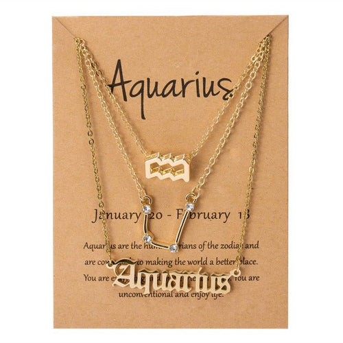 Load image into Gallery viewer, Zodiac Sign Pendant Necklace - Idealic life
