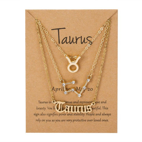 Load image into Gallery viewer, Zodiac Sign Pendant Necklace - Idealic life
