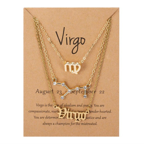 Load image into Gallery viewer, Zodiac Sign Pendant Necklace - Idealic life
