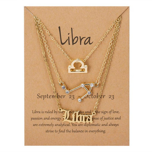 Load image into Gallery viewer, Zodiac Sign Pendant Necklace - Idealic life
