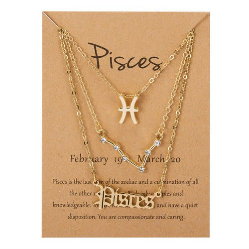 Load image into Gallery viewer, Zodiac Sign Pendant Necklace - Idealic life
