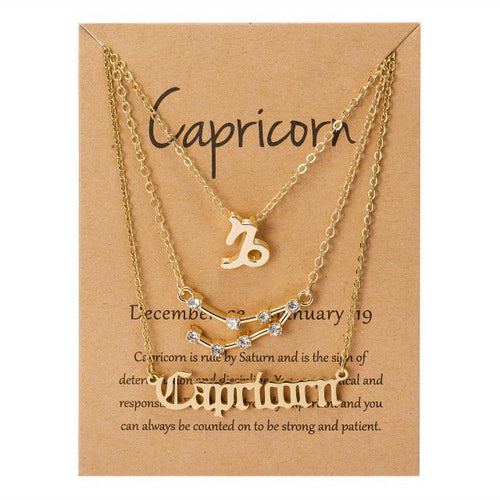 Load image into Gallery viewer, Zodiac Sign Pendant Necklace - Idealic life
