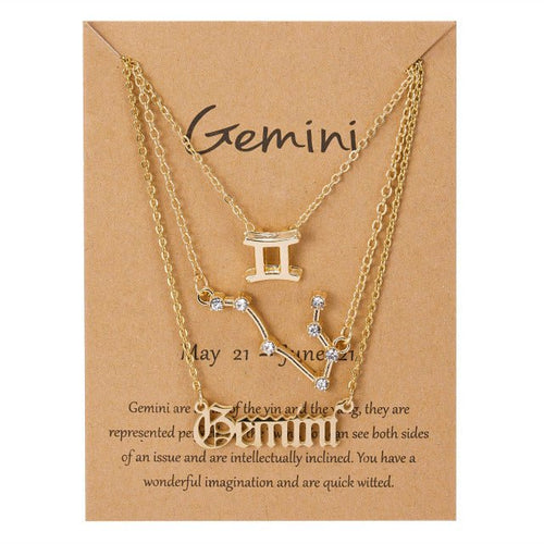 Load image into Gallery viewer, Zodiac Sign Pendant Necklace - Idealic life
